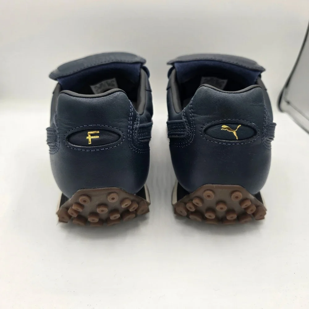 NWOB Puma Fenty x Avanti VL Rihanna Club Navy Leather Shoes Women 9 399262-01
